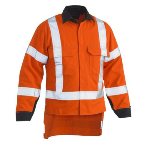 WORKWEAR, SAFETY & CORPORATE CLOTHING SPECIALISTS TENCATE TECASAFE  PLUS 700 X TAPED HI VIS TTMC-W FR VENTED SHIRT - LONG SLEEVE