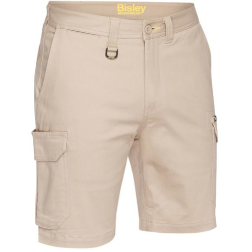 WORKWEAR, SAFETY & CORPORATE CLOTHING SPECIALISTS - MENS STRETCH COTTON CARGO SHORT