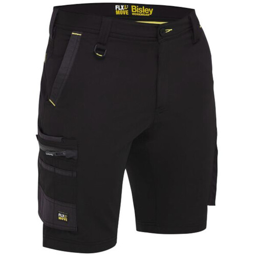 WORKWEAR, SAFETY & CORPORATE CLOTHING SPECIALISTS - FLX & MOVE  4-WAY STRETCH ZIP CARGO SHORT