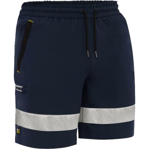 WORKWEAR, SAFETY & CORPORATE CLOTHING SPECIALISTS Flx & Move Taped 4-Way Stretch Elastic Waist Cargo Short