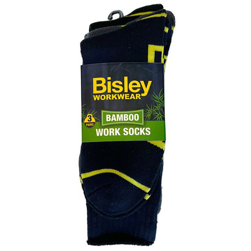 WORKWEAR, SAFETY & CORPORATE CLOTHING SPECIALISTS - BAMBOO WORK SOCKS (3X PACK)