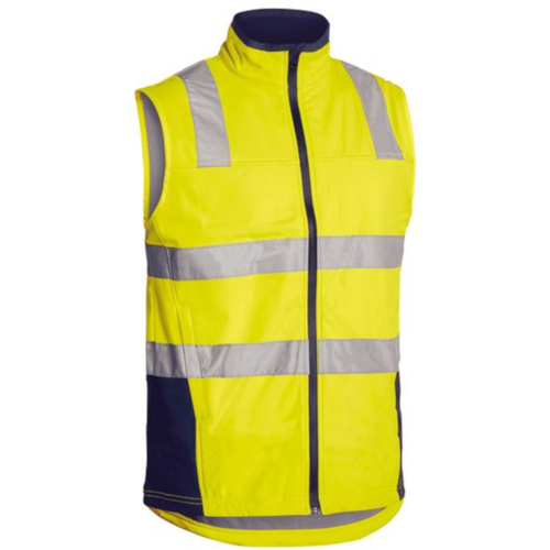 WORKWEAR, SAFETY & CORPORATE CLOTHING SPECIALISTS - TAPED HI VIS SOFT SHELL VEST