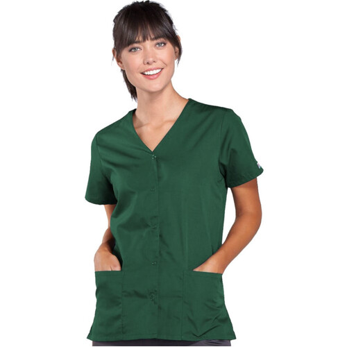 WORKWEAR, SAFETY & CORPORATE CLOTHING SPECIALISTS Originals - SNAP FRONT V-NECK TOP