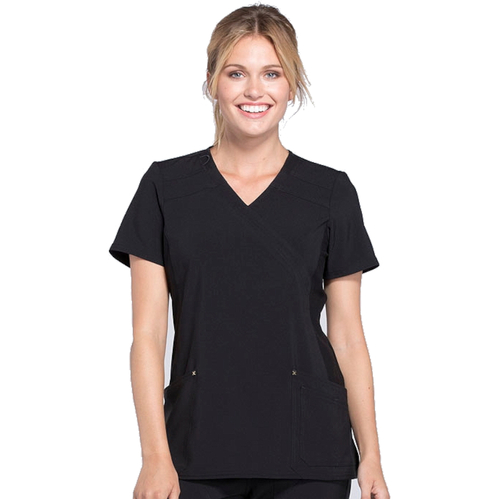 WORKWEAR, SAFETY & CORPORATE CLOTHING SPECIALISTS - IFLEX Mock wrap knit panel top