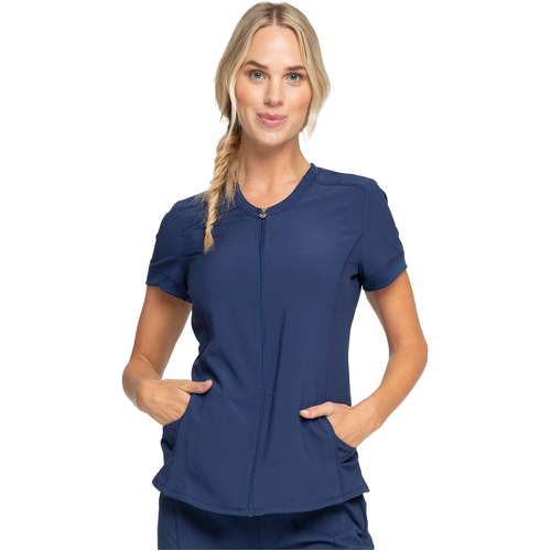 WORKWEAR, SAFETY & CORPORATE CLOTHING SPECIALISTS Infinity - ZIP FRONT V-NECK TOP
