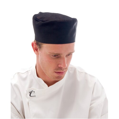 WORKWEAR, SAFETY & CORPORATE CLOTHING SPECIALISTS Cool-Breeze Flat Top Hat With Air Flow Mesh Upper