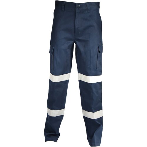 WORKWEAR, SAFETY & CORPORATE CLOTHING SPECIALISTS - DOUBLE HOOPS TAPED CARGO PANTS.