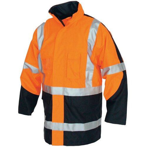 WORKWEAR, SAFETY & CORPORATE CLOTHING SPECIALISTS HiVis FR & HRC2 D/N Rain Jacket