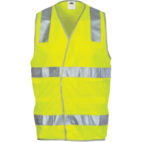 WORKWEAR, SAFETY & CORPORATE CLOTHING SPECIALISTS Day/Night Safety Vest with Hoop & Shoulder Generic R/Tape
