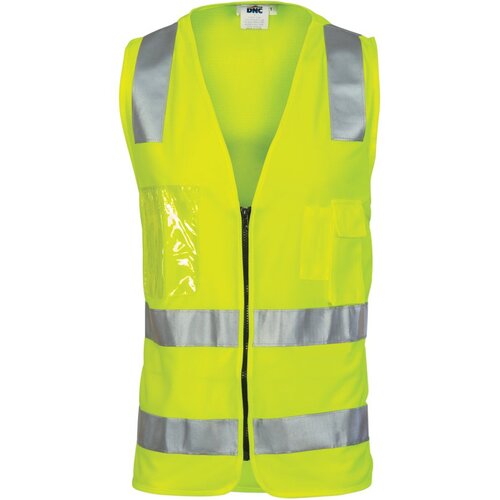 WORKWEAR, SAFETY & CORPORATE CLOTHING SPECIALISTS - Day/Night Side Panel Safety Vest with Generic R/Tape