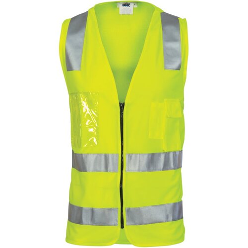 WORKWEAR, SAFETY & CORPORATE CLOTHING SPECIALISTS Day/Night Side Panel Safety Vest with Generic R/Tape