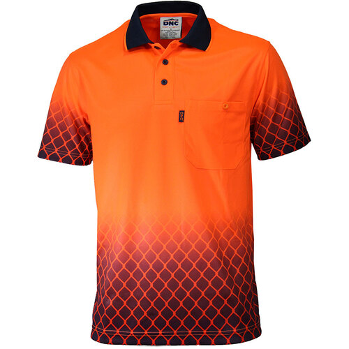 WORKWEAR, SAFETY & CORPORATE CLOTHING SPECIALISTS - HIVIS SUBLIMATED METAL MESH POLO