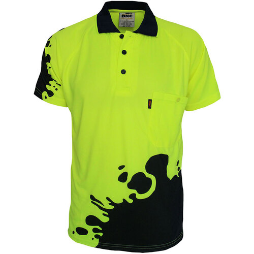 WORKWEAR, SAFETY & CORPORATE CLOTHING SPECIALISTS - HiVis Sublimated Blot Polo