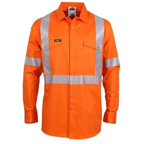 WORKWEAR, SAFETY & CORPORATE CLOTHING SPECIALISTS HiVis Segment Taped Coolight "X" Back Shirt