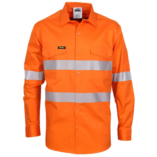 WORKWEAR, SAFETY & CORPORATE CLOTHING SPECIALISTS - HiVis Segment Taped Coolight Shirt