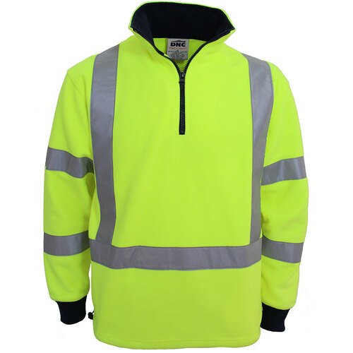 WORKWEAR, SAFETY & CORPORATE CLOTHING SPECIALISTS - Hivis "X" back & Biomotion taped Polar Fleece