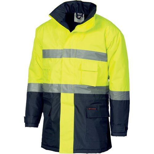 WORKWEAR, SAFETY & CORPORATE CLOTHING SPECIALISTS - HiVis D/N two tone parka