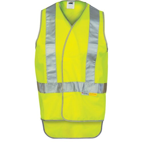 WORKWEAR, SAFETY & CORPORATE CLOTHING SPECIALISTS - Day/Night Cross Back Safety Vests with Tail