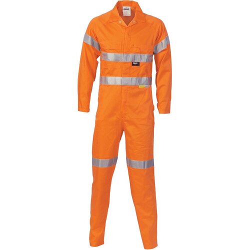 WORKWEAR, SAFETY & CORPORATE CLOTHING SPECIALISTS - HiVis Cotton Coverall with 3M R/Tape