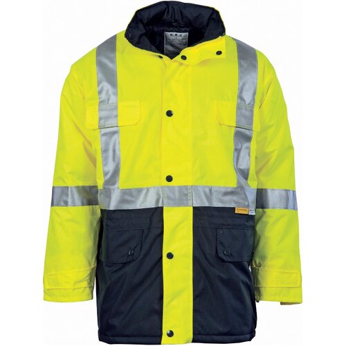 WORKWEAR, SAFETY & CORPORATE CLOTHING SPECIALISTS HiVis Two Tone Quilted Jacket with 3M R/Tape