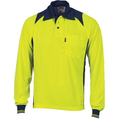 WORKWEAR, SAFETY & CORPORATE CLOTHING SPECIALISTS Cool Breathe Action Polo Shirt - Long Sleeve