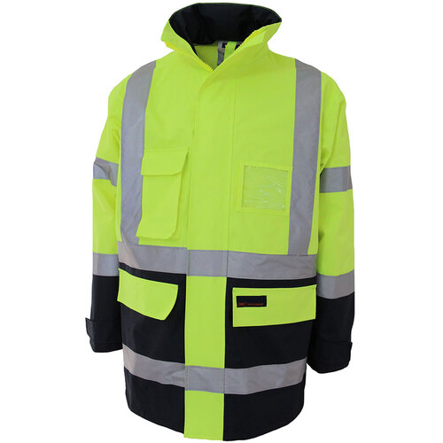 WORKWEAR, SAFETY & CORPORATE CLOTHING SPECIALISTS HiVis "H" pattern 2T Biomotion tape jacket