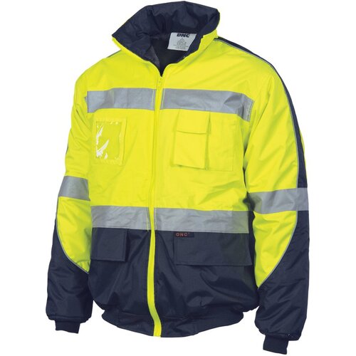 WORKWEAR, SAFETY & CORPORATE CLOTHING SPECIALISTS HiVis D/N Contrast Bomber Jacket