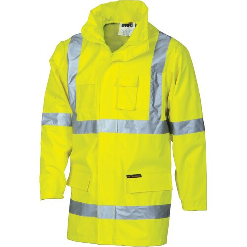 WORKWEAR, SAFETY & CORPORATE CLOTHING SPECIALISTS - HiVis Cross Back D/N  2 in 1  Rain Jacket