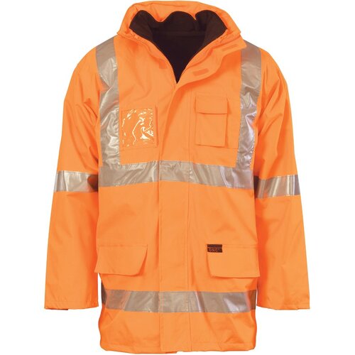 WORKWEAR, SAFETY & CORPORATE CLOTHING SPECIALISTS - HiVis Cross Back D/N  6 in 1  jacket (Outer Jacket and Inner Vest can be sold separately)