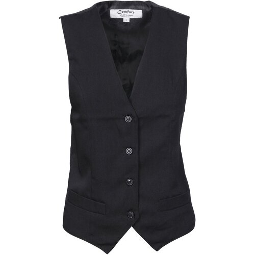 WORKWEAR, SAFETY & CORPORATE CLOTHING SPECIALISTS Ladies Black Vest
