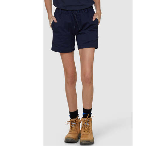 WORKWEAR, SAFETY & CORPORATE CLOTHING SPECIALISTS - WOMENS ELASTIC LIGHT SHORT