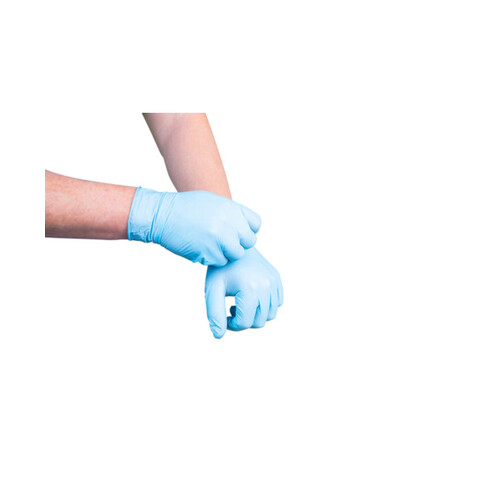 WORKWEAR, SAFETY & CORPORATE CLOTHING SPECIALISTS - NITRILE DISPOSABLE GLOVES, LARGE PAIRS, 50PK