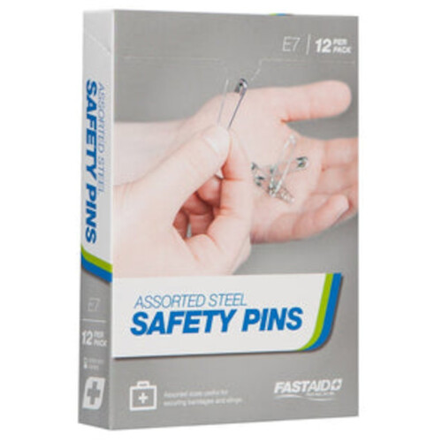 WORKWEAR, SAFETY & CORPORATE CLOTHING SPECIALISTS - ASSORTED SAFETY PINS, 12PK