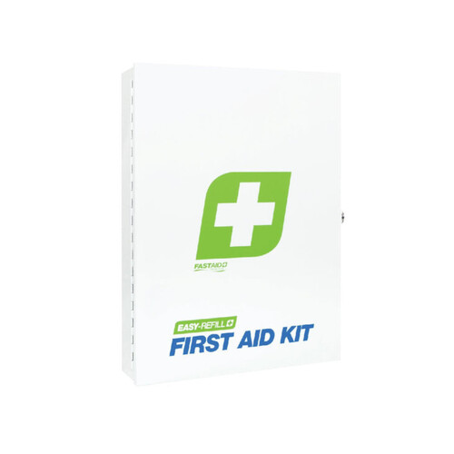 WORKWEAR, SAFETY & CORPORATE CLOTHING SPECIALISTS FIRST AID KIT, EASYREFILL, METAL WALL MOUNT
