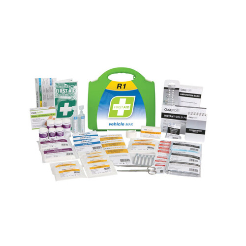 WORKWEAR, SAFETY & CORPORATE CLOTHING SPECIALISTS First Aid Kit, R1, Vehicle Max, Plastic Portable