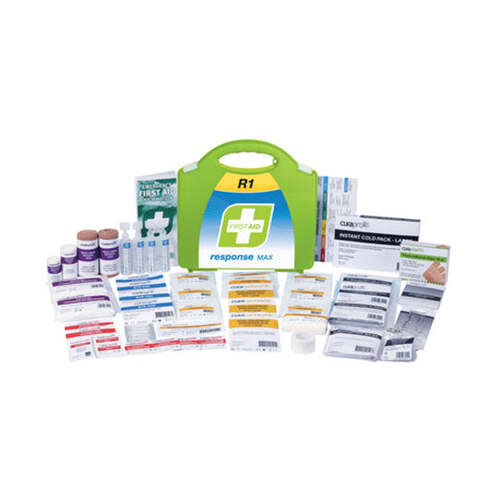 WORKWEAR, SAFETY & CORPORATE CLOTHING SPECIALISTS - FIRST AID KIT, R1, RESPONSE MAX, PLASTIC PORTABLE