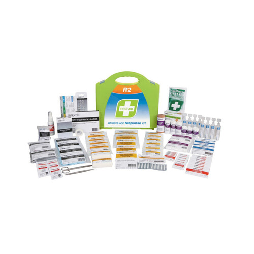 WORKWEAR, SAFETY & CORPORATE CLOTHING SPECIALISTS First Aid Kit, R2, Workplace Response Kit, Plastic Portable