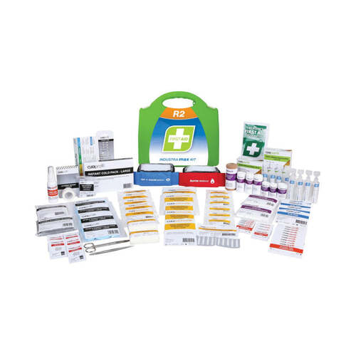 WORKWEAR, SAFETY & CORPORATE CLOTHING SPECIALISTS First Aid Kit, R2, Industra Max Kit, Plastic Portable