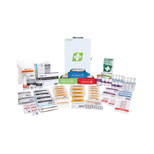 WORKWEAR, SAFETY & CORPORATE CLOTHING SPECIALISTS FIRST AID KIT, R2, RESPONSE PLUS KIT, METAL WALL MOUNT