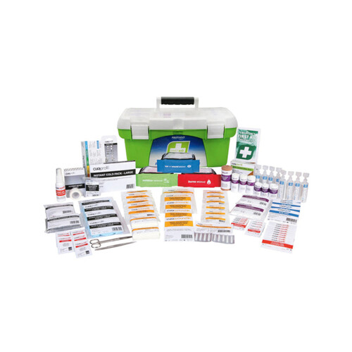 WORKWEAR, SAFETY & CORPORATE CLOTHING SPECIALISTS - FIRST AID KIT, R2, RESPONSE PLUS KIT, 1 TRAY PLASTIC PORTABLE