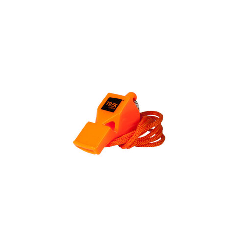 WORKWEAR, SAFETY & CORPORATE CLOTHING SPECIALISTS - PEALESS EMERGENCY WHISTLE, ORANGE, WITH LANYARD, 20PK