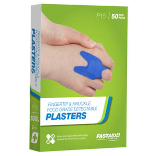 WORKWEAR, SAFETY & CORPORATE CLOTHING SPECIALISTS - FOOD GRADE PLASTERS, METAL AND VISUAL DETECTABLE, PLASTIC, 72 X 19MM, 100PK