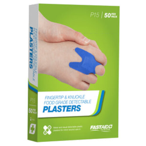 WORKWEAR, SAFETY & CORPORATE CLOTHING SPECIALISTS FOOD GRADE PLASTERS, METAL AND VISUAL DETECTABLE, PLASTIC, 72 X 19MM, 100PK
