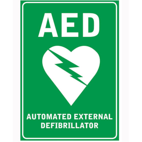 WORKWEAR, SAFETY & CORPORATE CLOTHING SPECIALISTS - AED WALL STICKER