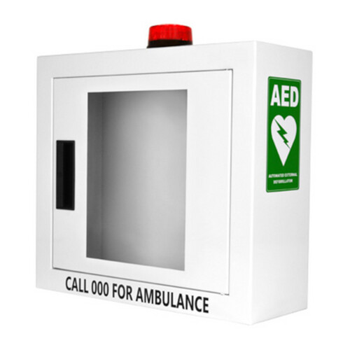 WORKWEAR, SAFETY & CORPORATE CLOTHING SPECIALISTS - ALARMED AED CABINET