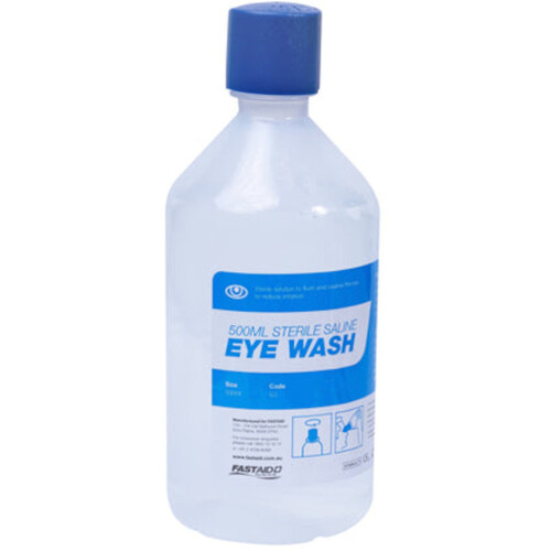 WORKWEAR, SAFETY & CORPORATE CLOTHING SPECIALISTS EYE WASH SOLUTION, 500ML BOTTLE, 10PK