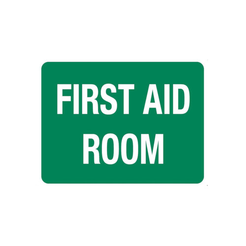 WORKWEAR, SAFETY & CORPORATE CLOTHING SPECIALISTS - SIGN, FIRST AID ROOM, 600 X 450MM, POLY