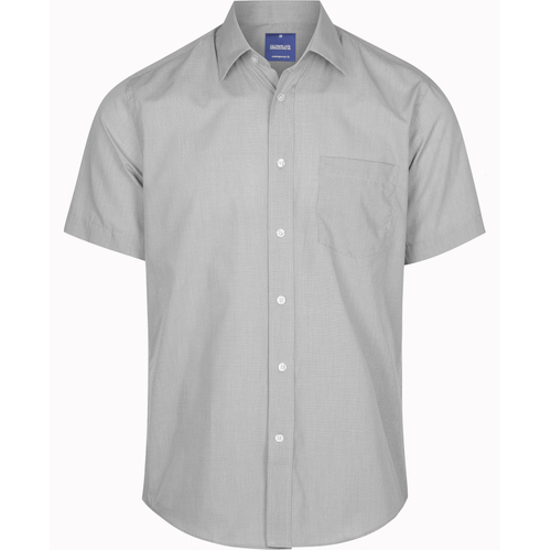 WORKWEAR, SAFETY & CORPORATE CLOTHING SPECIALISTS WINDSOR - MEN'S PUPPY TOOTH SHORT SLEEVE SHIRT