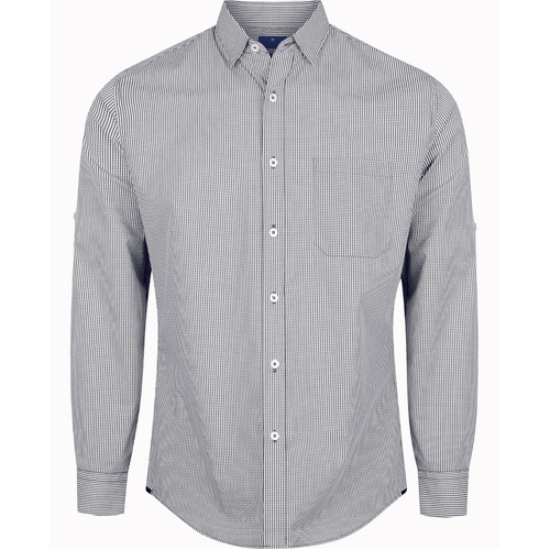 WORKWEAR, SAFETY & CORPORATE CLOTHING SPECIALISTS WESTGARTH - MEN'S LONG SLEEVE GINGHAM SHIRT
