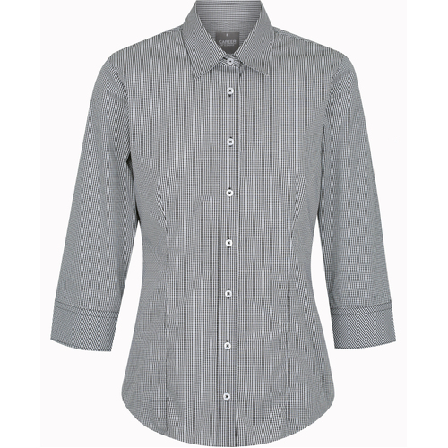 WORKWEAR, SAFETY & CORPORATE CLOTHING SPECIALISTS - WESTGARTH WOMEN'S GINGHAM 3/4 SLEEVE SHIRT